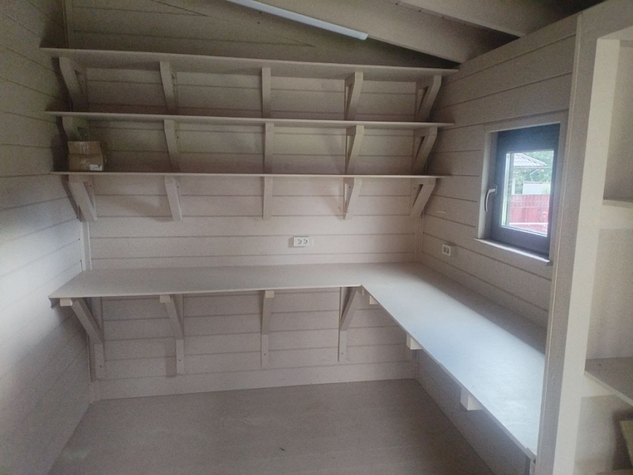 Навес для автомобилей с хозблоком САНРЕМО