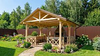 Прямоугольная беседка Акцент