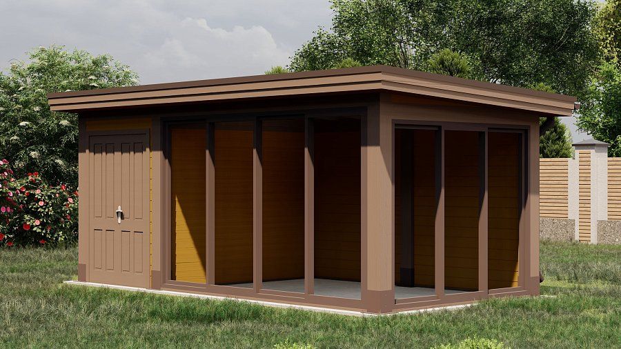 Застекленная беседка ЛИНГА