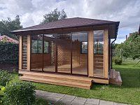 Закрытая беседка Гринхаус 4х5 Плюс