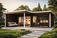 Угловая беседка Карелия