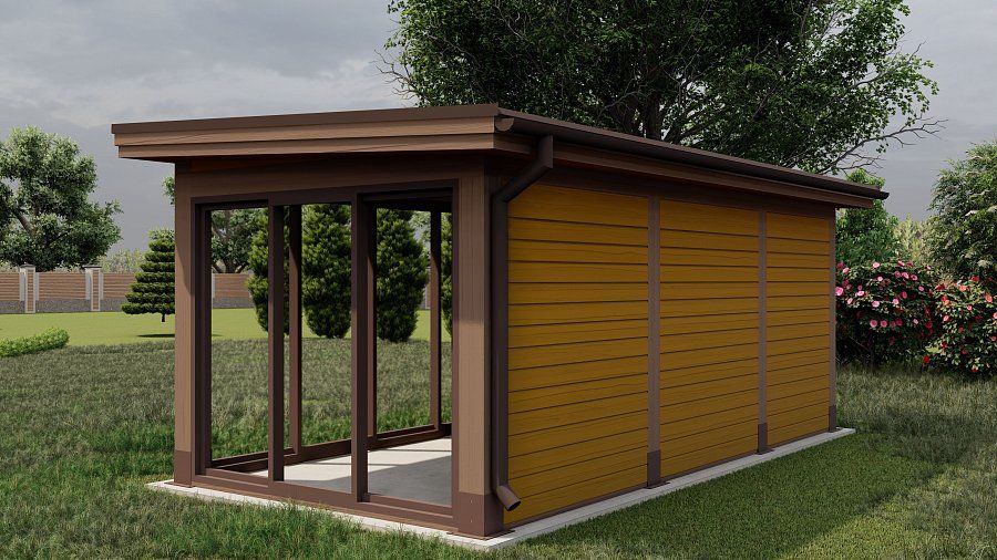 Застекленная беседка ЛИНГА