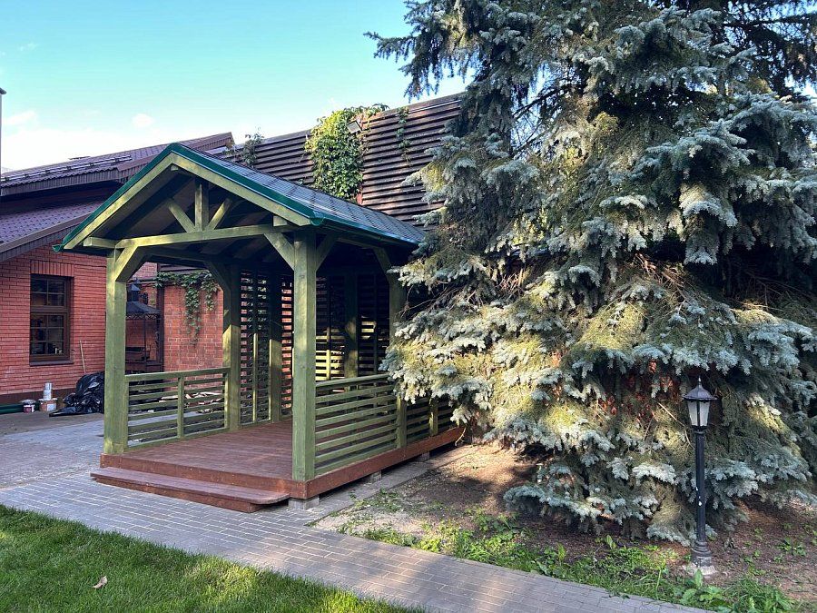 Прямоугольная беседка ЛОЗА