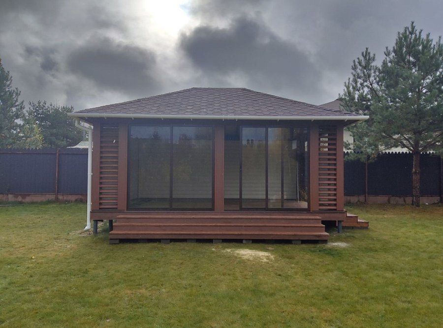 Закрытая беседка Балтика 4,5х6