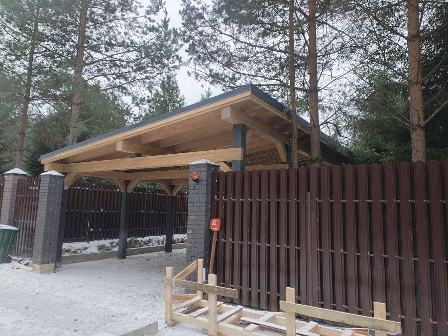 Навес односкатный ВЕСТВУД