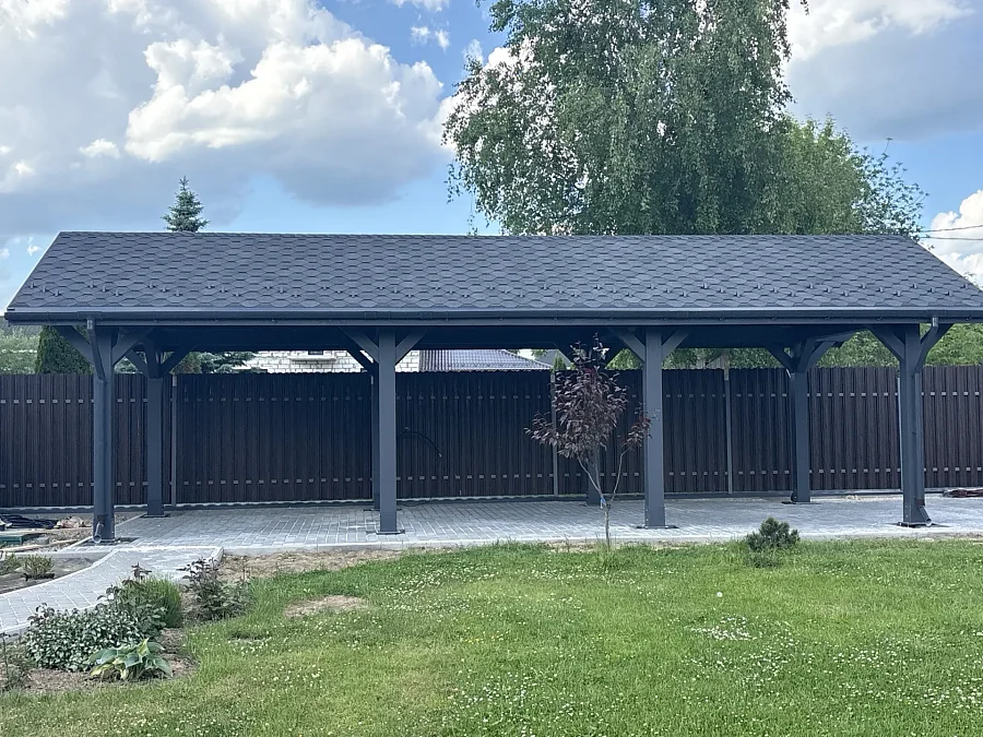 Навес для машин РИВЕР 4х10