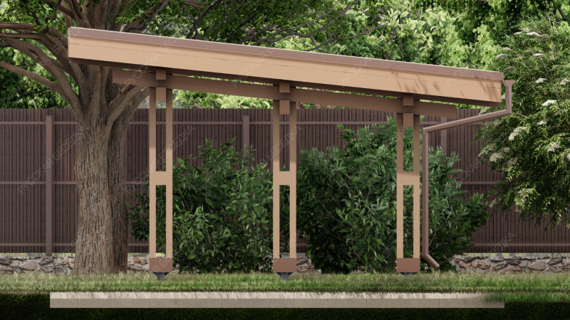 Навес односкатный СТАНДАРТ