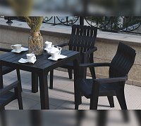 Комплект мебели b:rattan Boston Set, антрацит